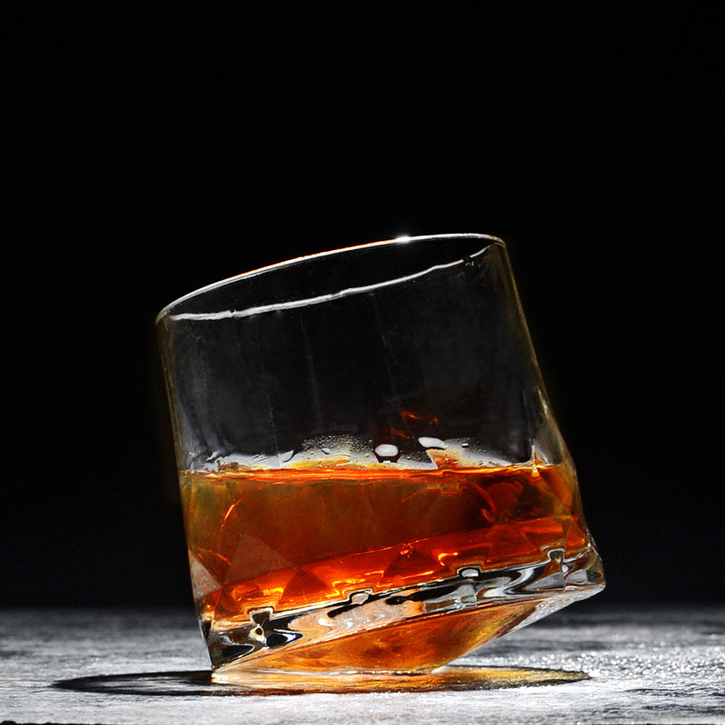 Creative tumbler glass whiskey glass