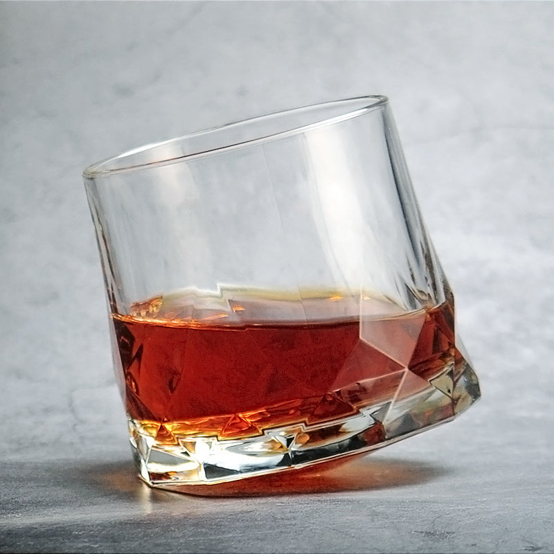 Creative tumbler glass whiskey glass