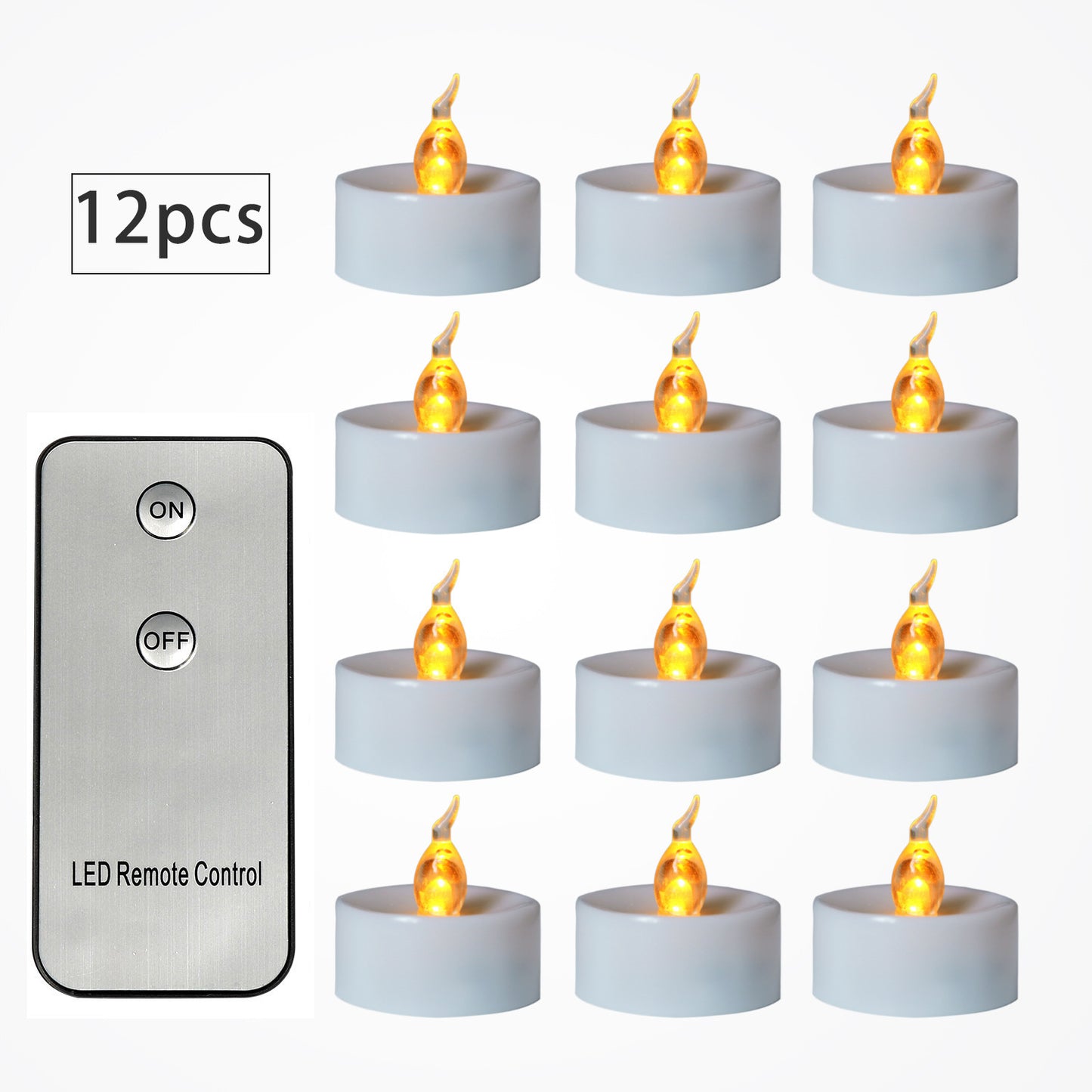 Electronic Candles Flickering LED Tea Light Battery Operate Bedside Night Lamp Flameless Party Lighting Decor