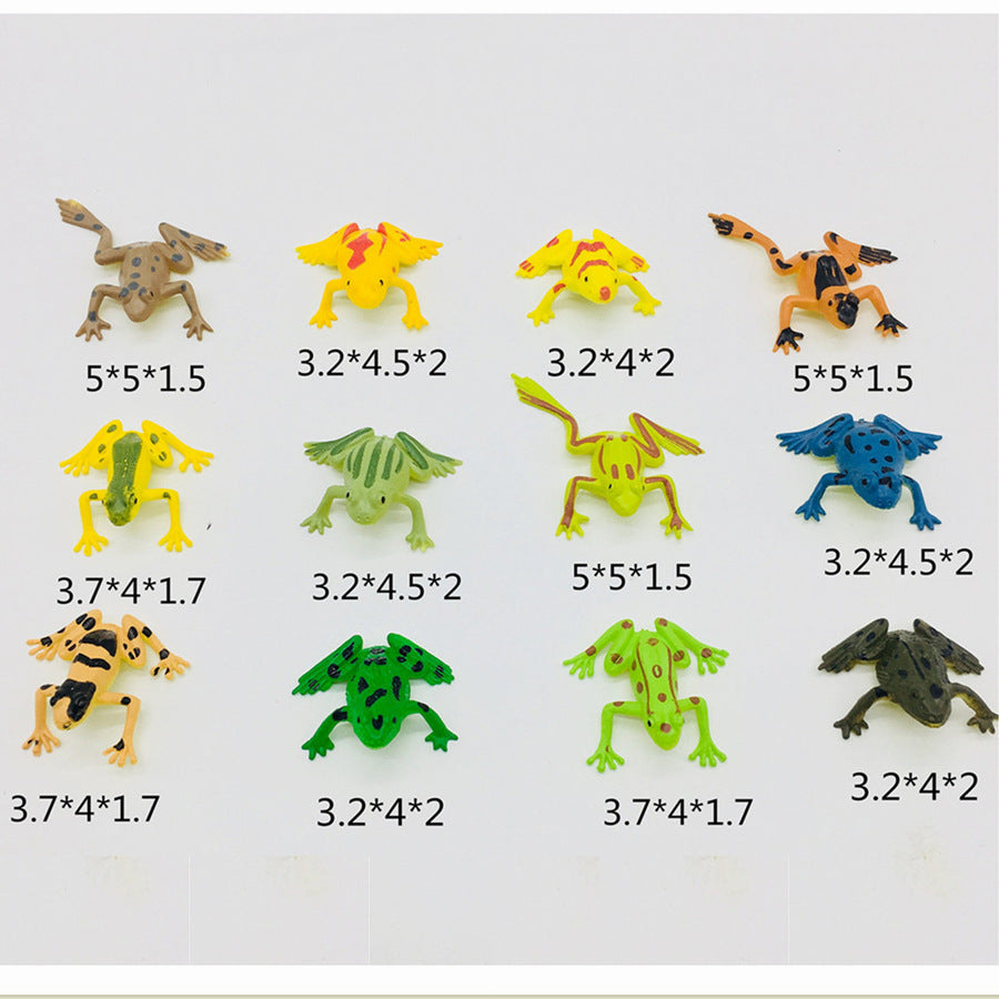 Dinosaur Age Dinosaur Wild Animal Vinyl Model 12-Piece Set Solid Vinyl Color Dinosaur Doll Decoration