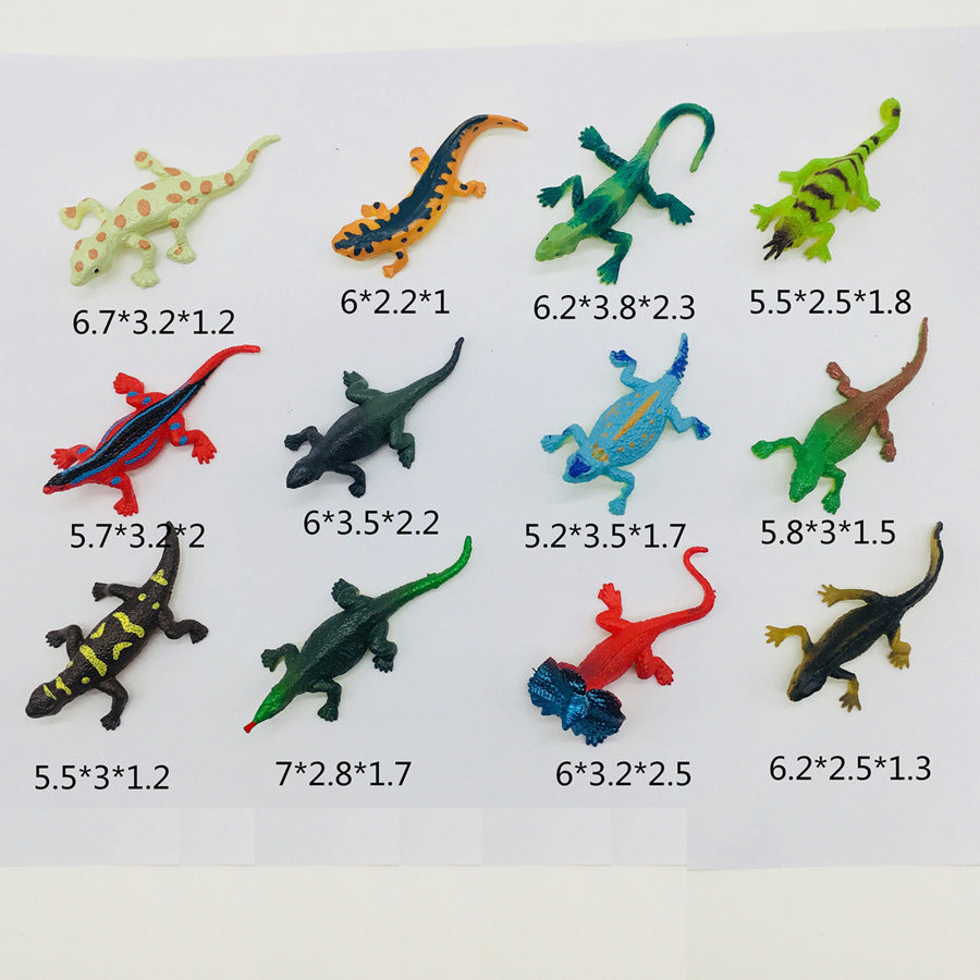 Dinosaur Age Dinosaur Wild Animal Vinyl Model 12-Piece Set Solid Vinyl Color Dinosaur Doll Decoration