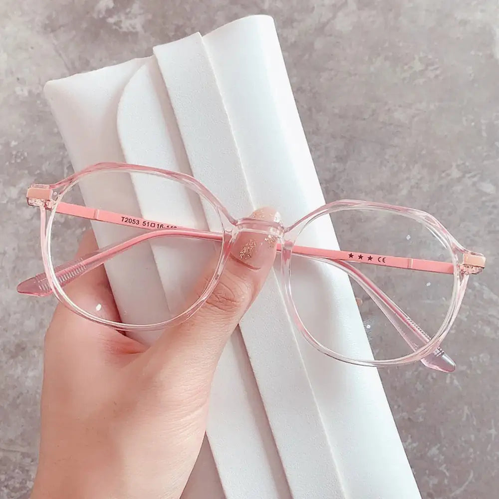 Transparent Frame Fashionable Optical Spectacle Multisided Eyeglass