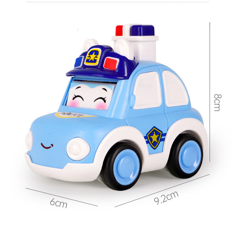 Children's Cartoon Police Car Toy Boy Stall Toy Car