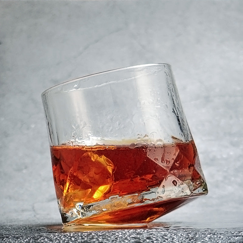 Creative tumbler glass whiskey glass