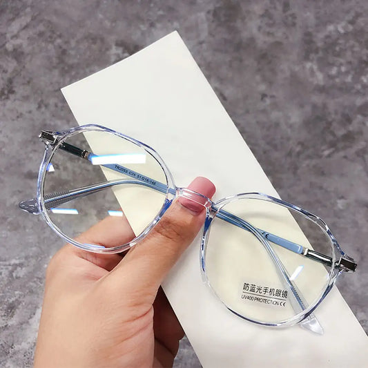 Transparent Frame Fashionable Optical Spectacle Multisided Eyeglass