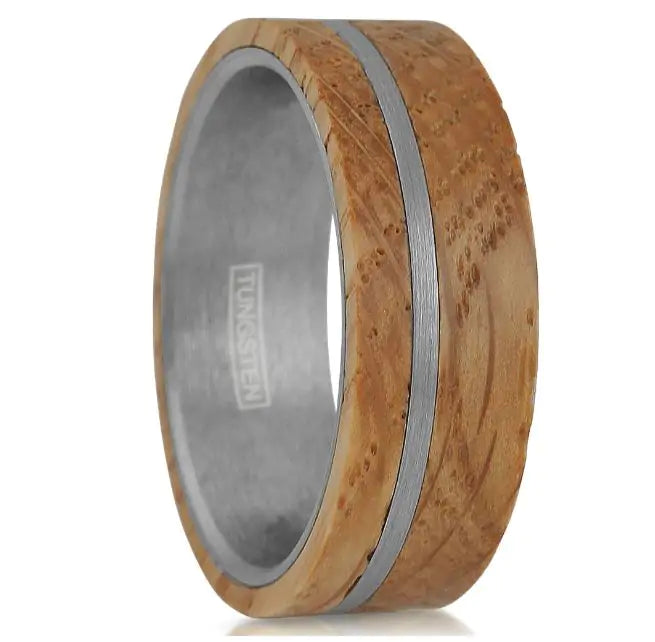 Tungsten and Whiskey Barrel Ring