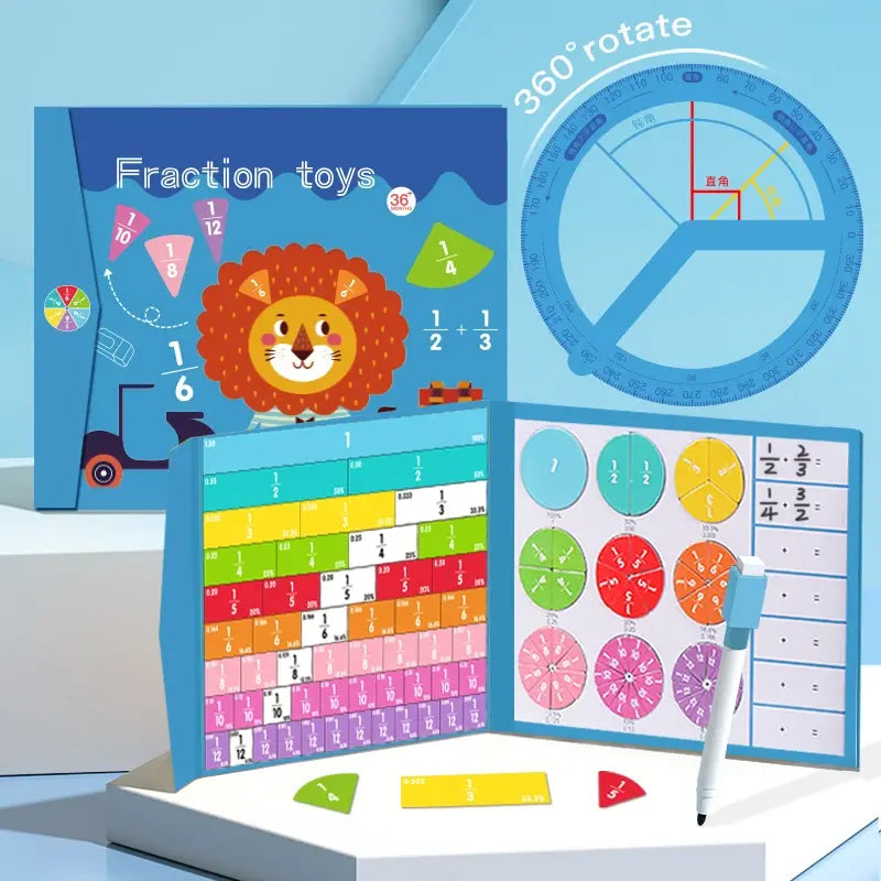 Children Magnetic Fraction Math Toys