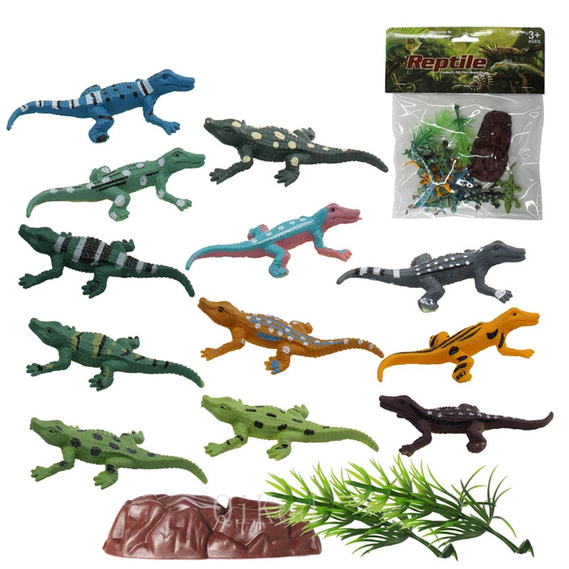 Wild Marine Animals Dinosaur Farm Insects Small Animal Simulation Animal Model Toy Action Figures Set Figurines Toy For Kid Gift