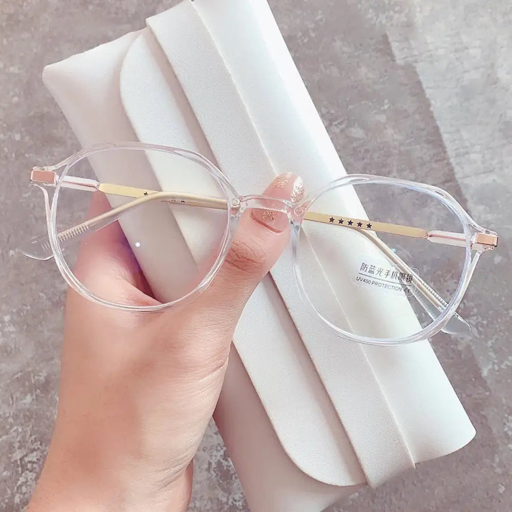 Transparent Frame Fashionable Optical Spectacle Multisided Eyeglass