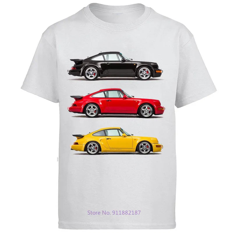 Car Racing Classic Graphic T Shirts Short Sleeve t-shirts Oversize t-shirts Summer Harajuku Streetwear Men's Clothing