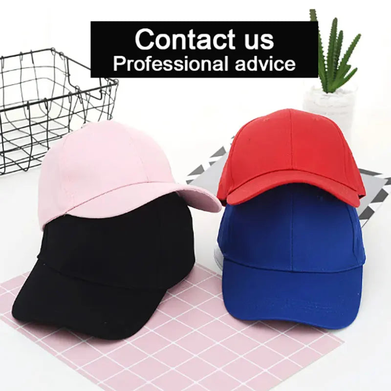 Custom Baseball Caps For Men Woman Hat Custom Logo Men's cap  Print Text Design Trucker velcro Hat  designer cap men