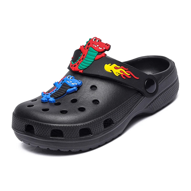 Children Sslippers Boys Clogs Cartoon Crocodile Kids Casual Shoes Cute Beach Indoor Soft Lightweight Boys Sandals Free Shipping