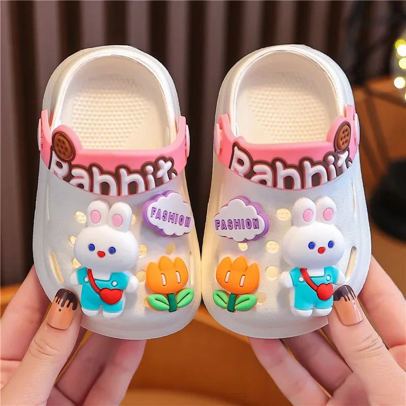 Children's slippers summer boys and girls baby bath cartoon cute soft soled boys  kids slippers  boys shoes