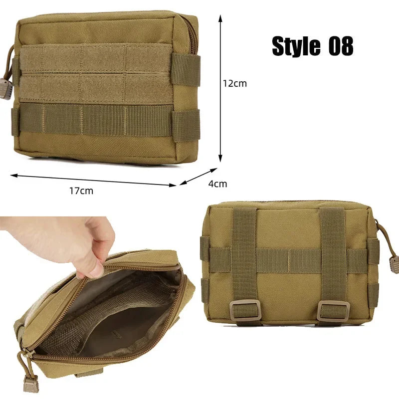 Tactical Bags Molle Pouches Military Gear Waist Bag Men Phone Pouch Camping Hunting Accessories Belt Fanny Pack Army EDC Pack