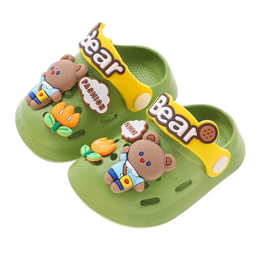 Children's slippers summer boys and girls baby bath cartoon cute soft soled boys  kids slippers  boys shoes