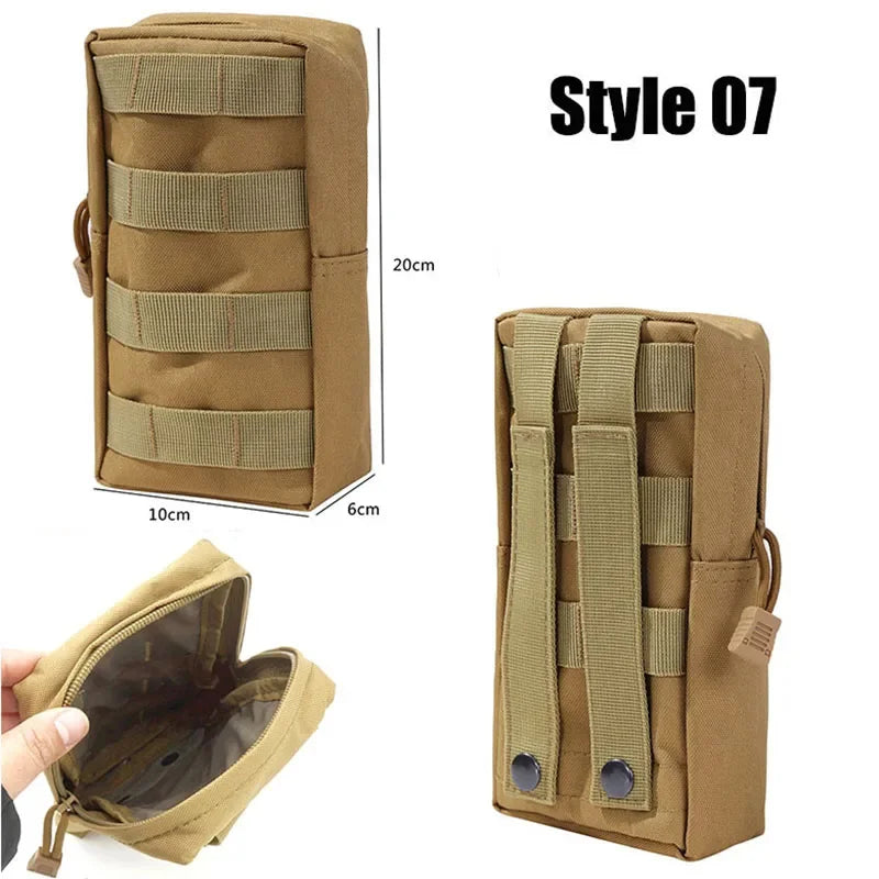 Tactical Bags Molle Pouches Military Gear Waist Bag Men Phone Pouch Camping Hunting Accessories Belt Fanny Pack Army EDC Pack