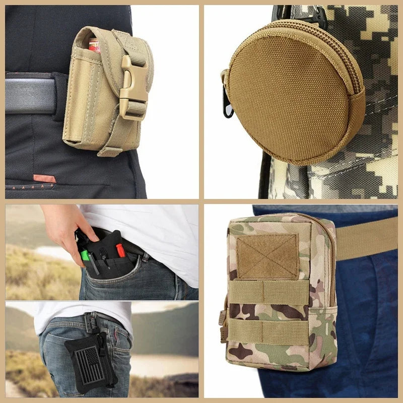 Tactical Bags Molle Pouches Military Gear Waist Bag Men Phone Pouch Camping Hunting Accessories Belt Fanny Pack Army EDC Pack