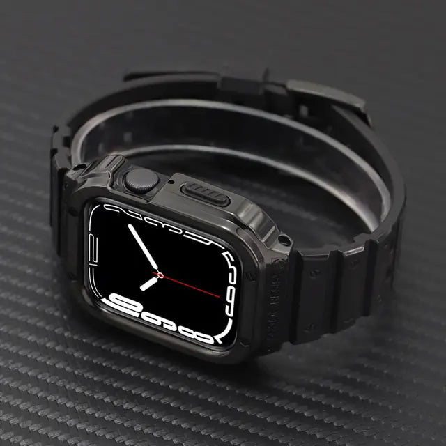 Watch Band Stainless Steel And Rubber