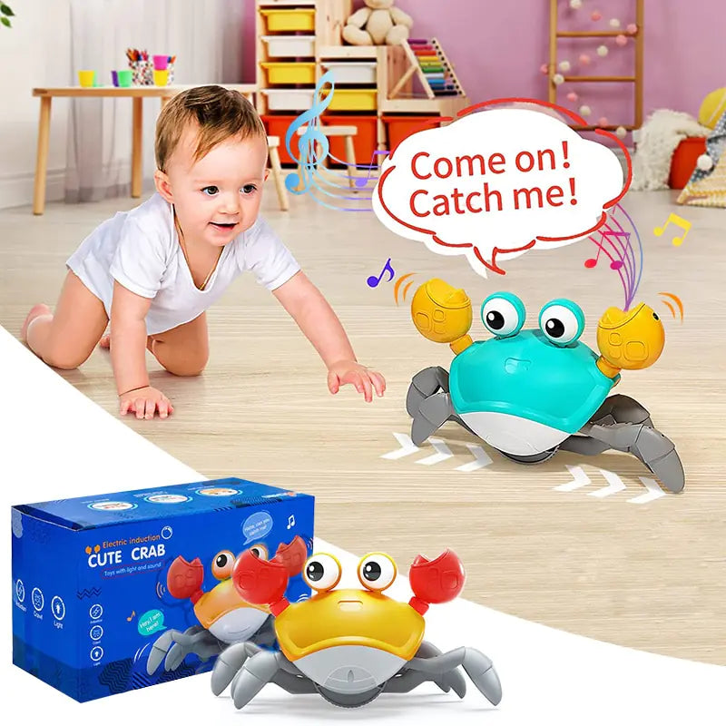 Cute Sensing Crawling Crab Baby Toys Interactive