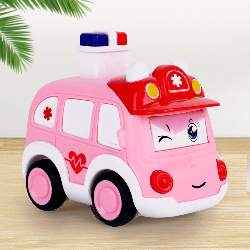 Children's Cartoon Police Car Toy Boy Stall Toy Car