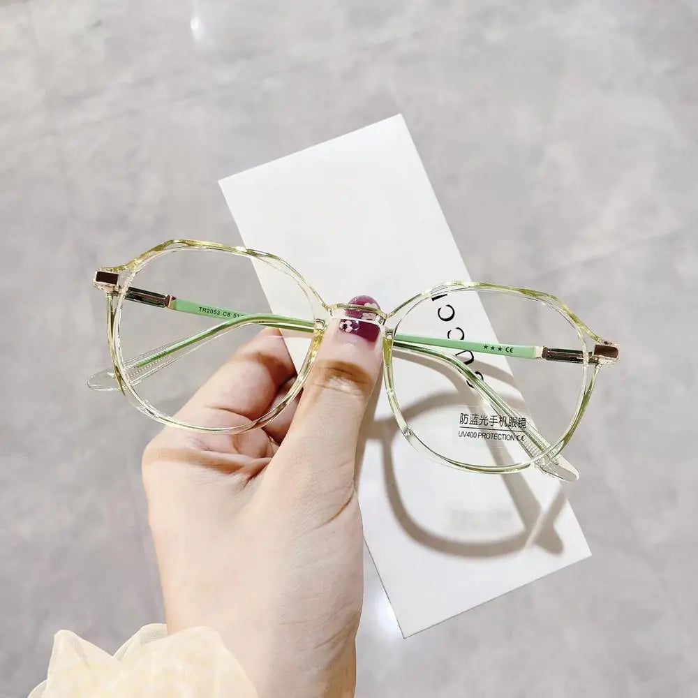 Transparent Frame Fashionable Optical Spectacle Multisided Eyeglass