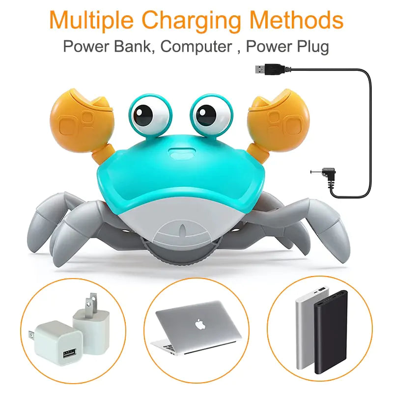 Cute Sensing Crawling Crab Baby Toys Interactive