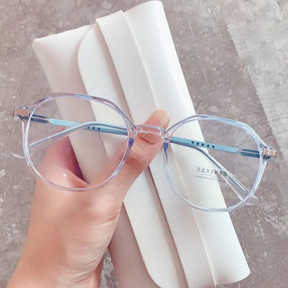 Transparent Frame Fashionable Optical Spectacle Multisided Eyeglass